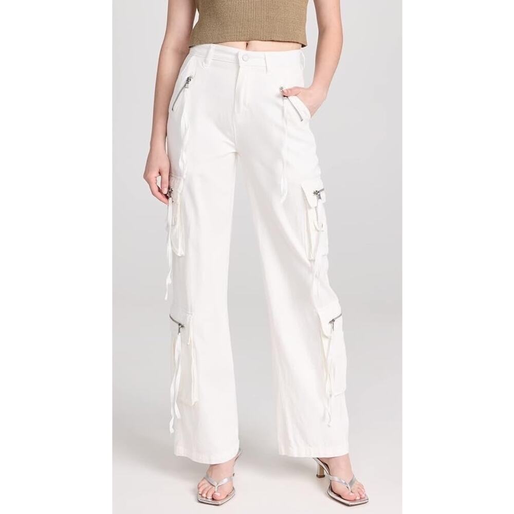 BlankNYC Women's White Cargo Pants Sz 31 NWT
